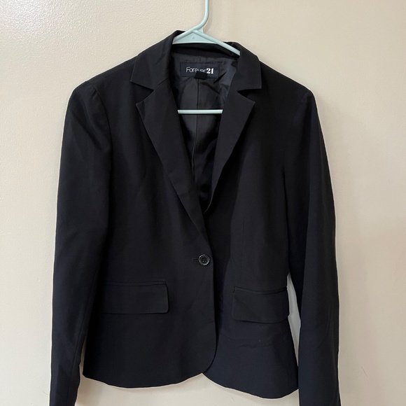 Forever 21 Black Blazer, Size Small - Picture 2 of 5